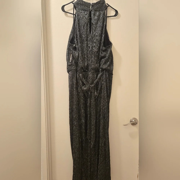 PMetallic Halter Maxi Dress Sz 22W - Picture 3 of 9